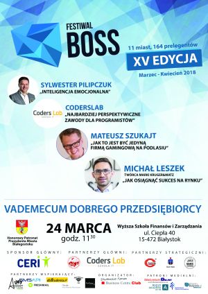 Vademecum Dobrego Przedsiębiorcy- Festiwal BOSS Białystok 2018