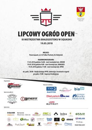 III Otwarte Mistrzostwa Białegostoku w Squashu - Lipcowy Ogród OPEN B+ 