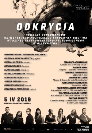 ODKRYCIA. Koncert dyplomantów UMFC Filii w Białymstoku