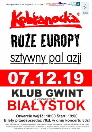 Kobranocka, Róże Europy, Sztywny Pal Azji - Białystok