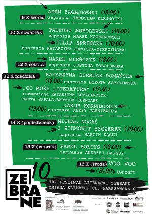 10. Festiwal Literacki Zebrane