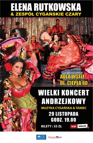 Wielki Koncert Andrzejkowy - Elena Rutkowska & zespół Cygańskie Czary