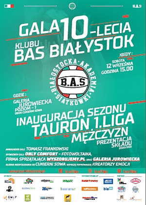 Gala 10-lecia Klubu BAS Białystok