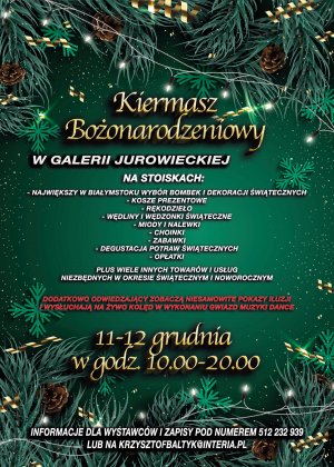 Kiermasz Bożonarodzeniowy w Galerii Jurowiecka