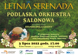 Koncert Podlaskiej Orkiestry Salonowej "Letnia serenada"