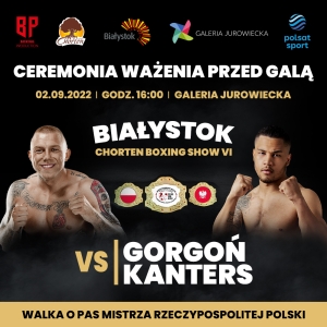 Ceremonia ważenia zawodników Chorten Boxing Show VI