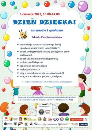Piknik edukacyjny dla dzieci "Dzień dziecka - na wesoło i sportowo"