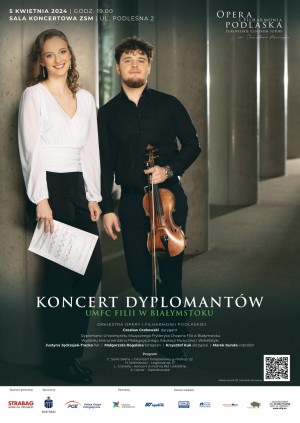 Koncert Dyplomantów UMFC Filii w Białymstoku