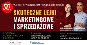 50. jubileuszowe warsztaty Centroom Przedsiębiorczości 