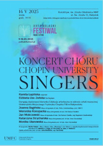 Koncert Chóru Chopin University Singers