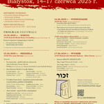 XVIII Festiwal Kultury Żydowskiej „Zachor - Kolor i Dźwięk”