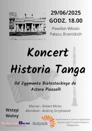 Koncert „Od Zygmunta Białostockiego do Astora Piazzolli”