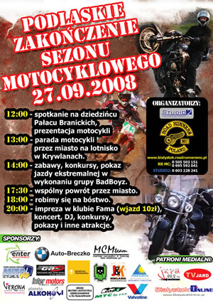 Podlaskie Zakończenie Sezonu Motocyklowego