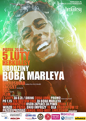 Urodziny Boba Marleya w Herkulesach