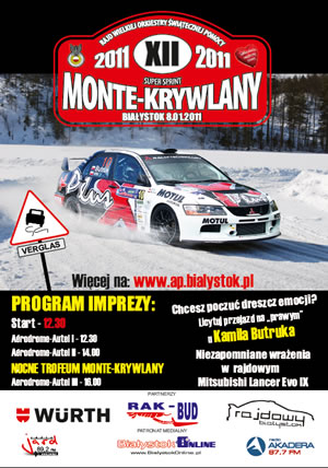 XII Rajd WOŚP - Super Sprint Monte-Krywlany