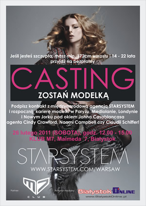 Casting Joy StarSystem w Białymstoku