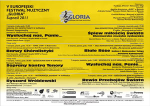 V Europejski Młodzieżowy Festiwal Muzyczny "Gloria" 2011