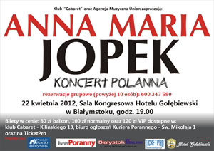Anna Maria Jopek - koncert Polanna