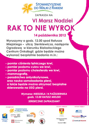 VI Marsz Nadziei - "Rak to nie wyrok"