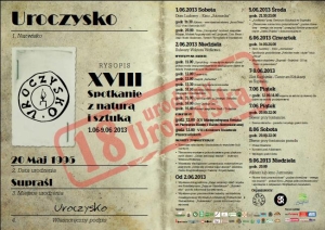  XVIII Spotkania z Naturą i Sztuką "Uroczysko 2013"