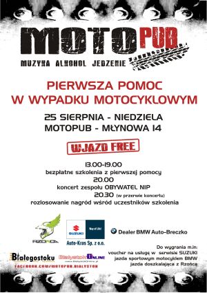 Pierwsza pomoc w wypadku motocyklowym - szkolenie