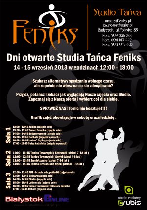 Dni Otwarte - Studio Tańca Feniks