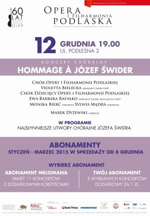 Koncert Chóralny Hommage a Józef Świder