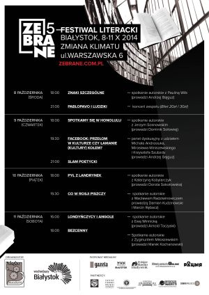 5 Festiwal Literacki "Zebrane"