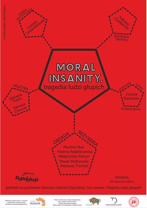Spektakl  „Moral insanity. Tragedia ludzi głupich” 