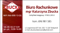 Biuro Rachunkowe mgr Katarzyna Zbucka