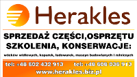 Herakles - Wózki widłowe, maszyny budowlane; konserwacja UDT
