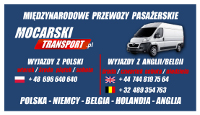 MOCARSKI TRANSPORT.pl Przewóz osób na trasie Białystok-Londyn