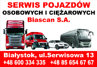 Biascan Sp. z o.o. - serwis samochodów osobowych, dostawczych, ciężarowych