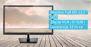 Sprzedam nowy monitor LG 21.5' 22EN33S-B Full HD stan idealny