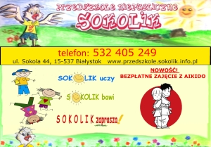 Przedszkole SOKOLIK ZAPRASZA - os. Dojlidy