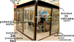 Wyspa lokal stoisko handlowe galeria biuro sklep