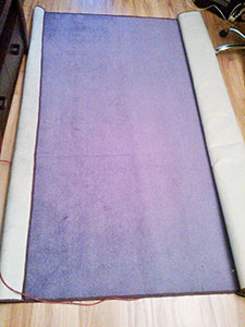 Wykładzina dywanowa KOMFORT 220cm X 380cm z obszyciem (fiolet)