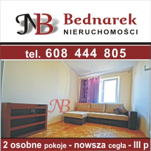 2 osobne pokoje - III p - balkon - bud z cegły