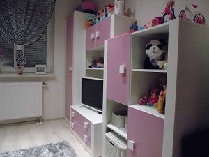MEBLE DO POKOJU DZIEWCZYNKI BIAŁO-RÓŻOWE MARIO