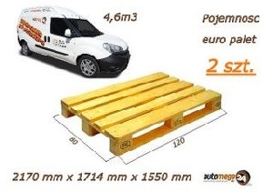 automega24 - WYPOŻYCZALNIA AUT DOSTAWCZYCH Fiat Doblo XL Maxi 1.6 105KM - 2 Palety 509-940-144