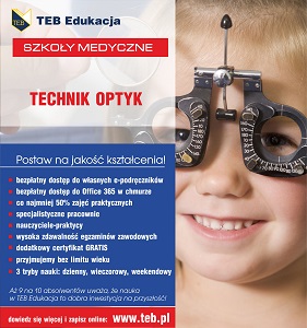 Technik optyk w TEB Edukacja!