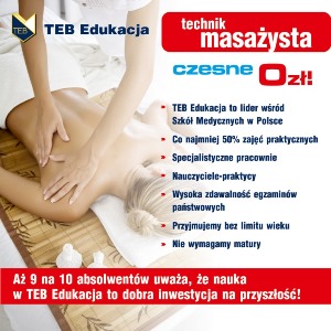Technik masażysta z elementami fizjoterapii