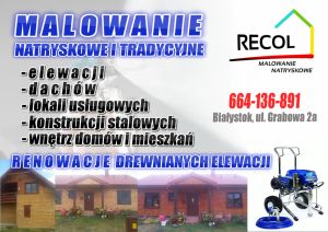 USŁUGI MALARSKIE MALOWANIE NATRYSKOWE I TRADYCYJNE
