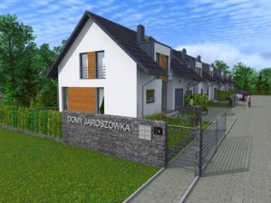 DOM W ZABUDOWIE SZEREGOWEJ-120,88m2- DOMY JAROSZÓWKA WYSOKA JAKOŚĆ DOSKONAŁA LOKALIZACJA