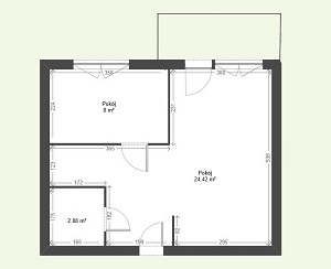 Centrum 2 pokoje 35m2 - III piętro - balkon