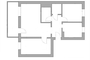3 pokoje  - duży balkon - 60m2