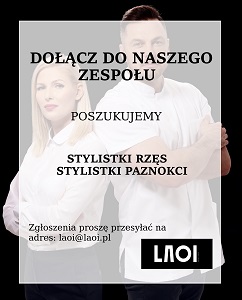 Zatrudnimy STYLISTKĘ RZĘS oraz STYLISTKĘ PAZNOKCI