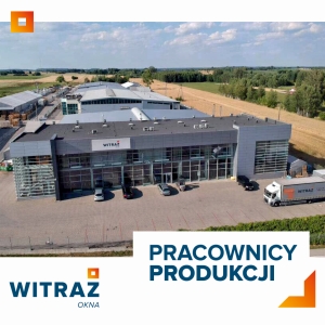 Pracownik produkcji stolarki aluminiowej Witraż Okna