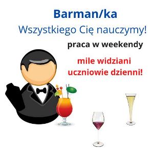 Barman/ka, lok. ul. Sienkiewicza 4 (Astoria)  Mile widziany student dzienny!