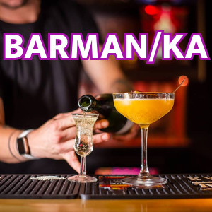 Barman/ka do przyuczenia, praca w godzinach popołudniowych!